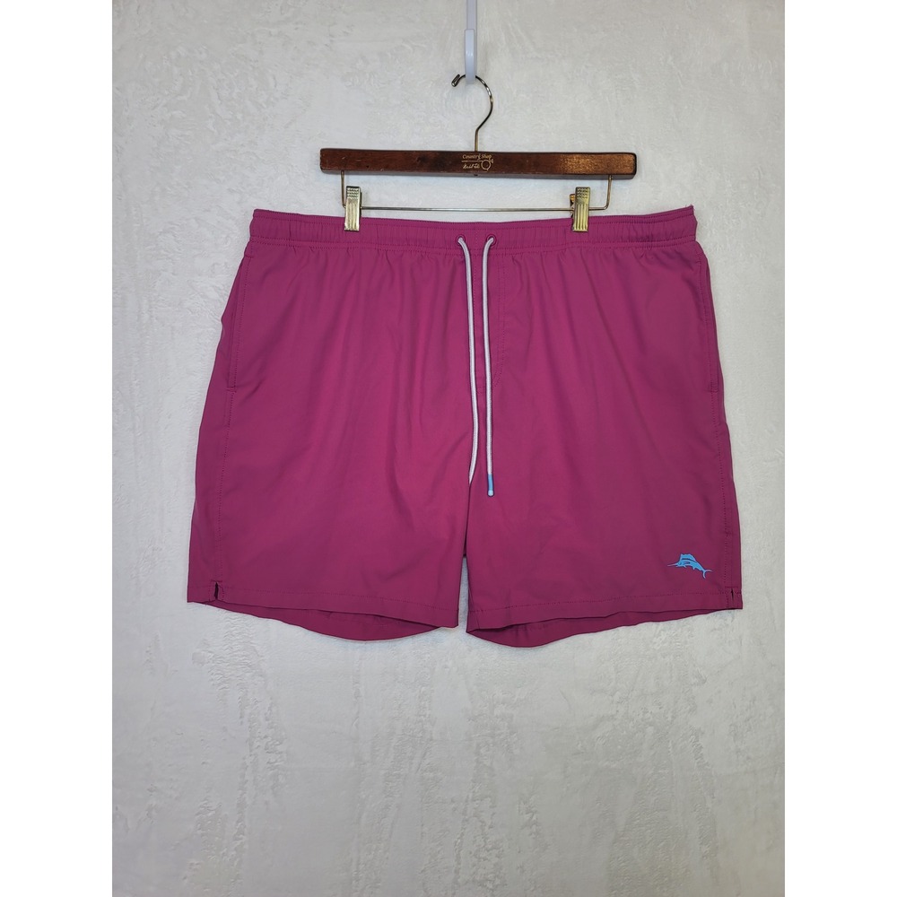 Tommy Bahama Relax Swim Shorts Mesh Lined Pink Size 2X 40x5 Vacation Cruise